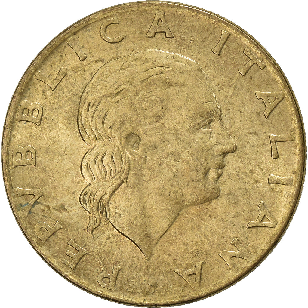 Italië, 200 Lire, 1980, Rome, Aluminum-Bronze, ZF, KM:105