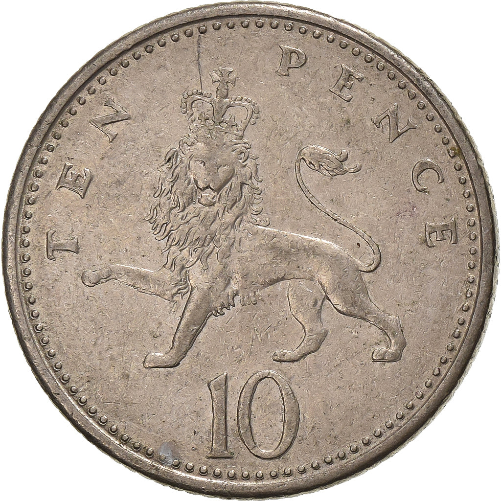 Great Britain, Elizabeth II, 10 Pence, 1992, Copper-nickel, VF(30-35), KM:938b