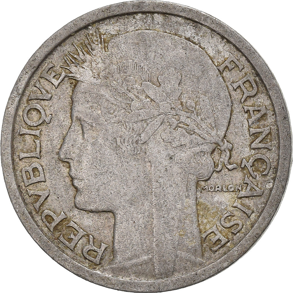 Francia, Franc, Morlon, 1950, Beaumont - Le Roger, Alluminio, MB+, Gadoury:473b