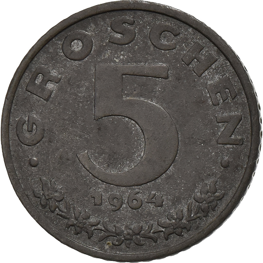 Autriche, 5 Groschen, 1964, Zinc, TB+, KM:2875