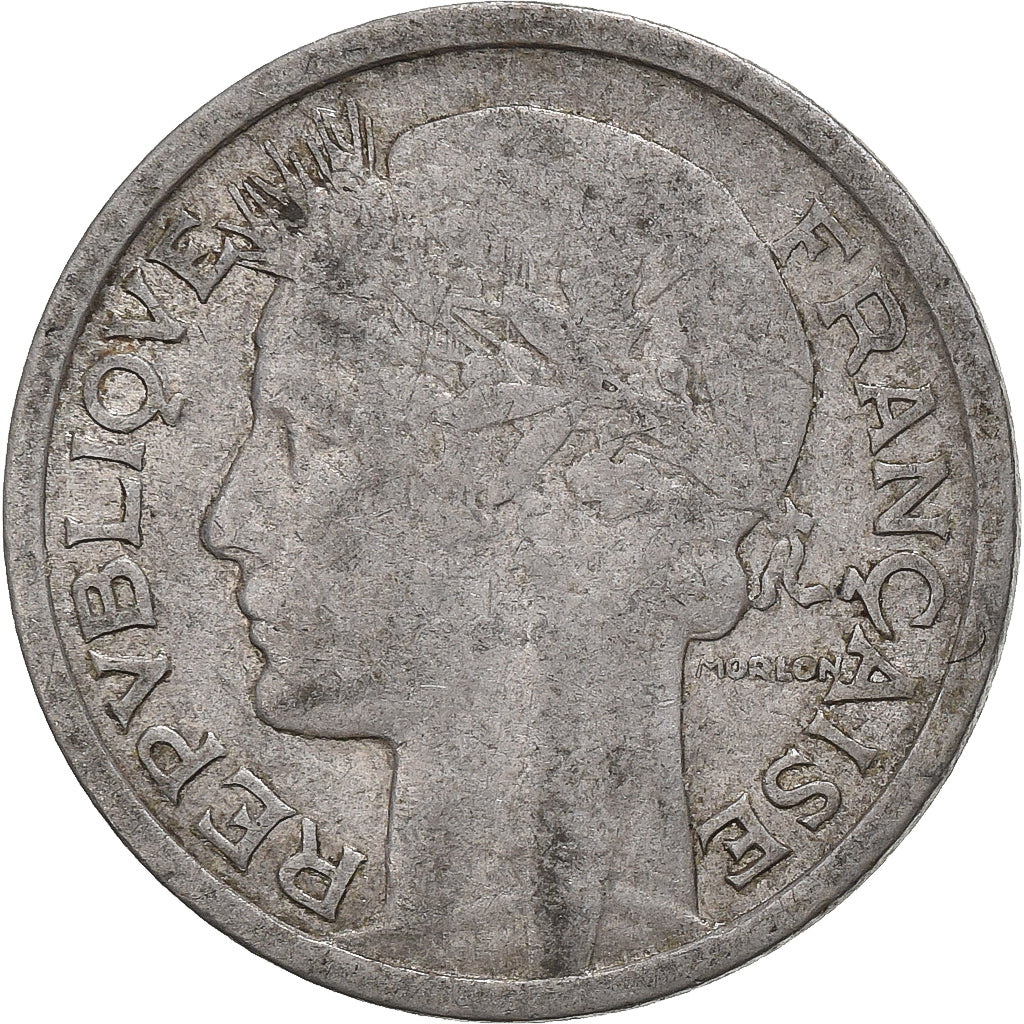 Francia, Franc, Morlon, 1947, Beaumont - Le Roger, Alluminio, MB, Gadoury:473b