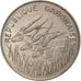 Gabun, 100 Francs, 1975, Paris, Nickel, SS, KM:13