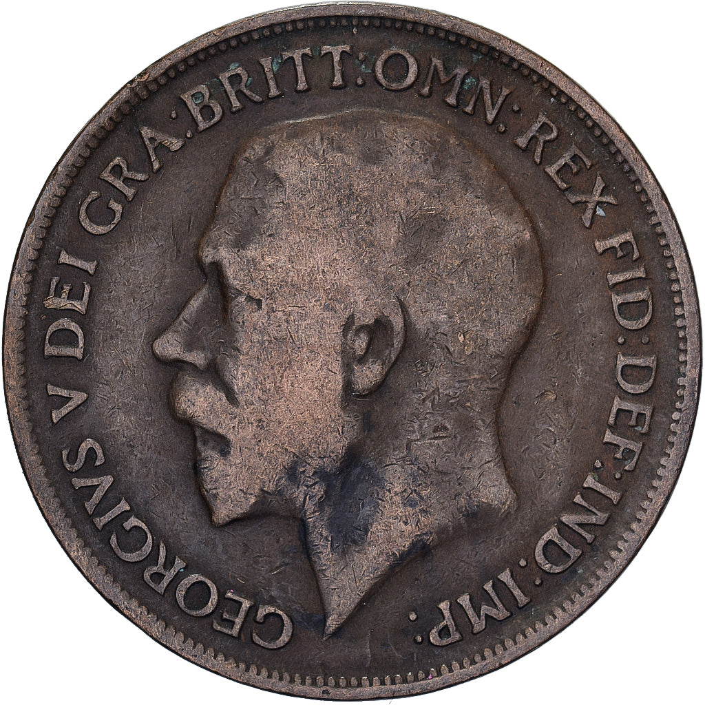 Großbritannien, George V, Penny, 1916, Bronze, S, KM:810