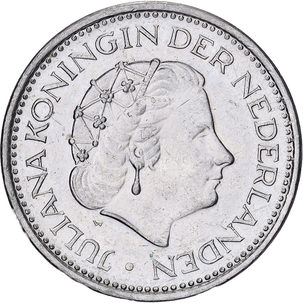 Pays-Bas, Juliana, Gulden, 1977, Nickel, TTB+, KM:184a