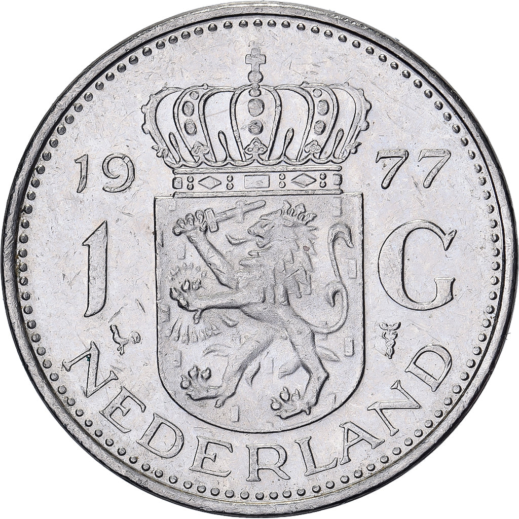 Pays-Bas, Juliana, Gulden, 1977, Nickel, TTB+, KM:184a