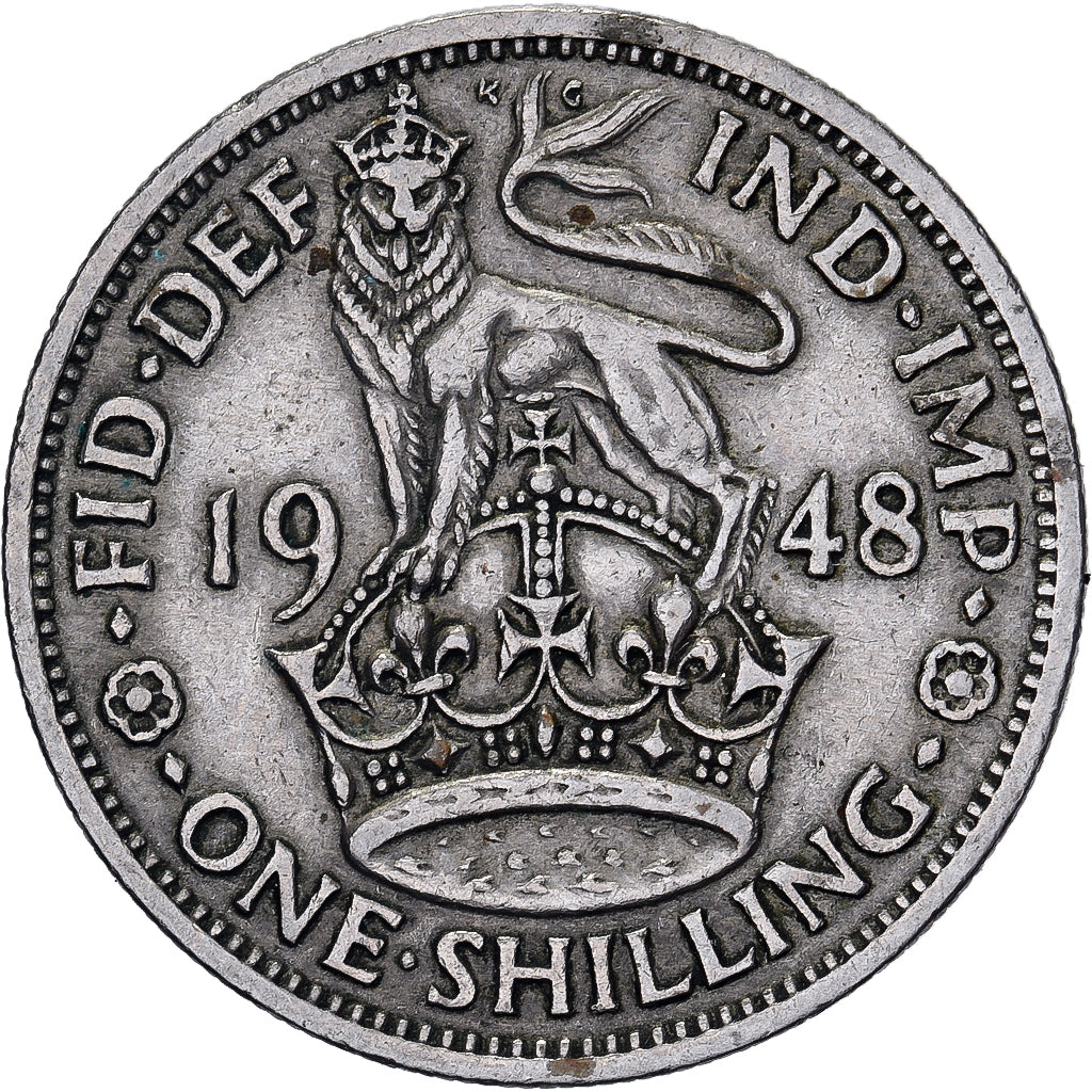 ESTE DE ÁFRICA, George VI, Shilling, 1948, Cobre - níquel, MBC, KM:31