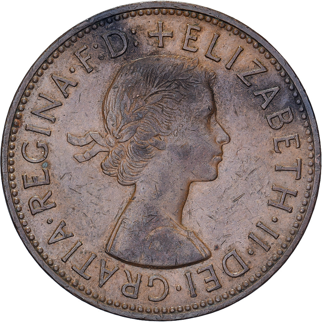 Groot Bretagne, Elizabeth II, Penny, 1962, Bronzen, ZF, KM:897