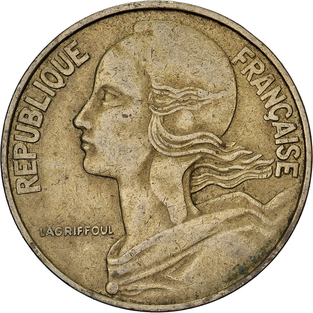 Francia, 20 Centimes, Marianne, 1983, Paris, Aluminio - bronce, MBC, Le