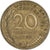 Francia, 20 Centimes, Marianne, 1983, Paris, Alluminio-bronzo, BB, Le
