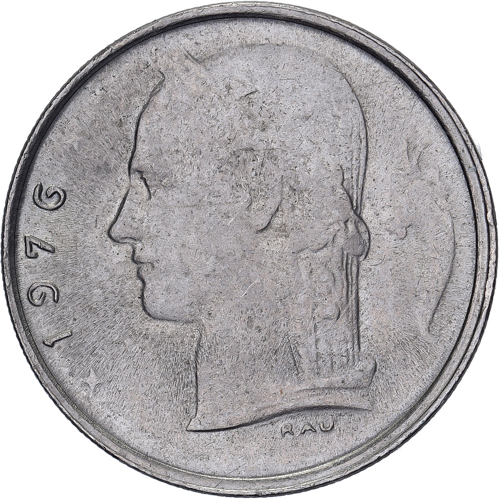 Belgien, Franc, 1976, Kupfer-Nickel, SS+, KM:143.1