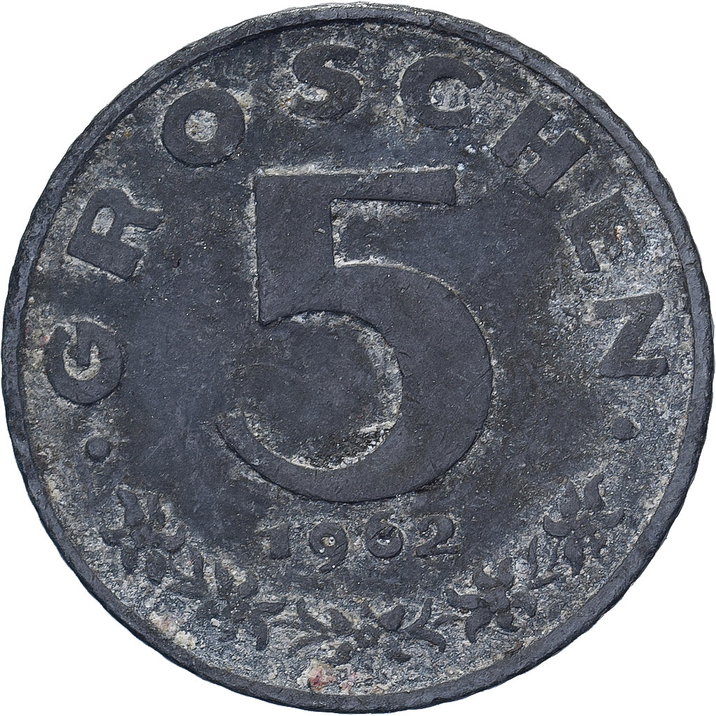 Österreich, 5 Groschen, 1962, Vienne, Zinc, S, KM:2875