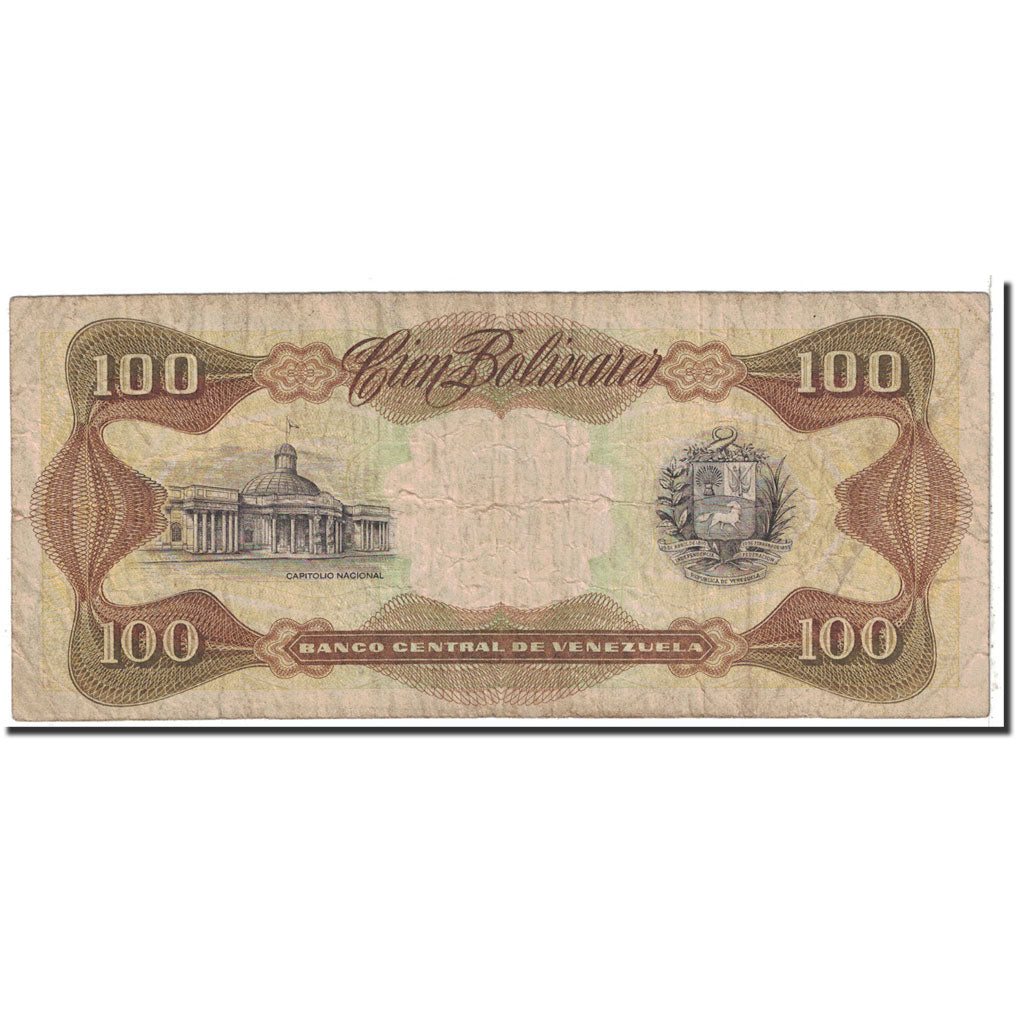 Banknote, Venezuela, 100 Bolivares, 1998, 1998-10-13, KM:66g, VF(20-25)