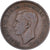 Great Britain, George VI, Penny, 1945, Bronze, EF(40-45), KM:845