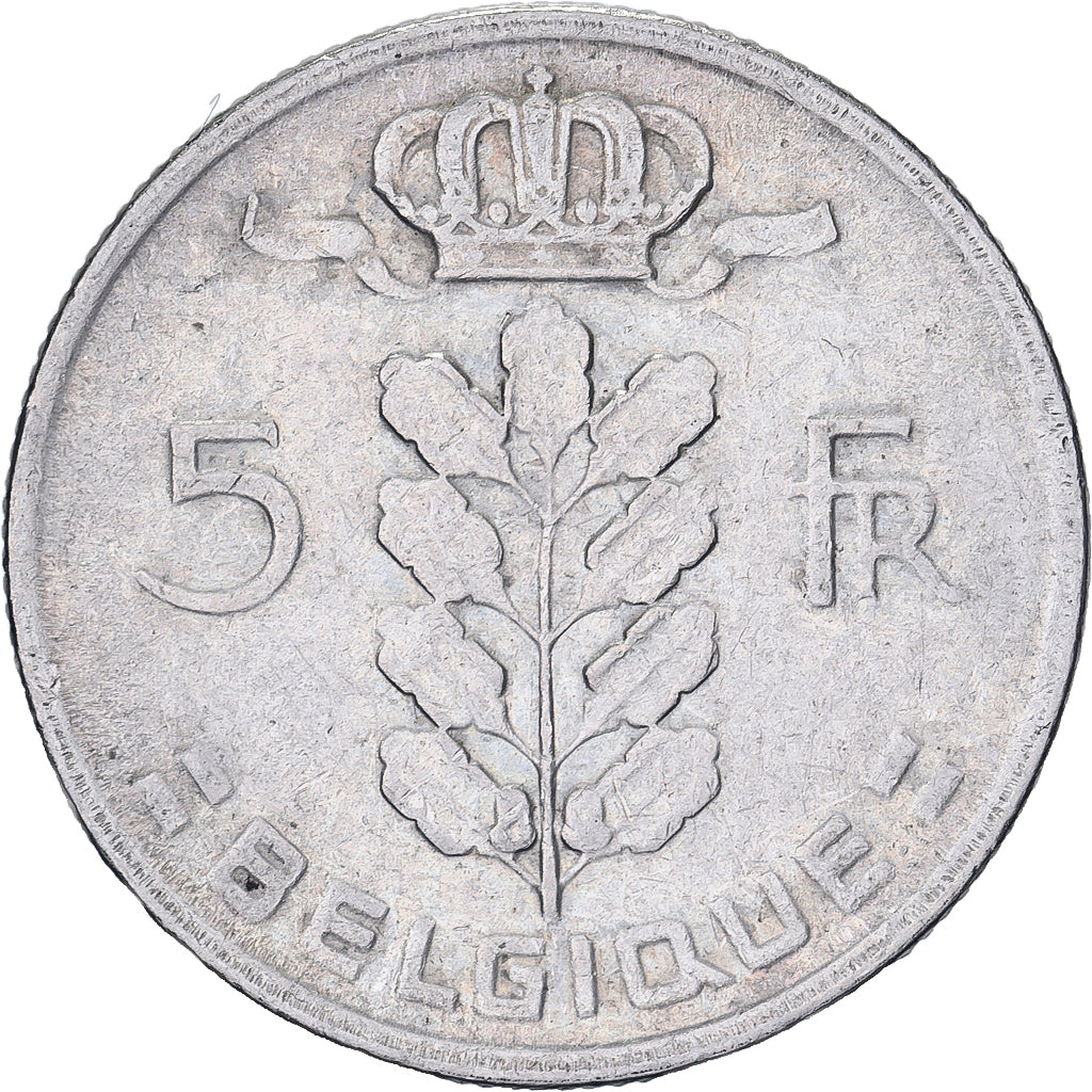 Belgien, 5 Francs, 5 Frank, 1968, Kupfer-Nickel, SS, KM:134.1