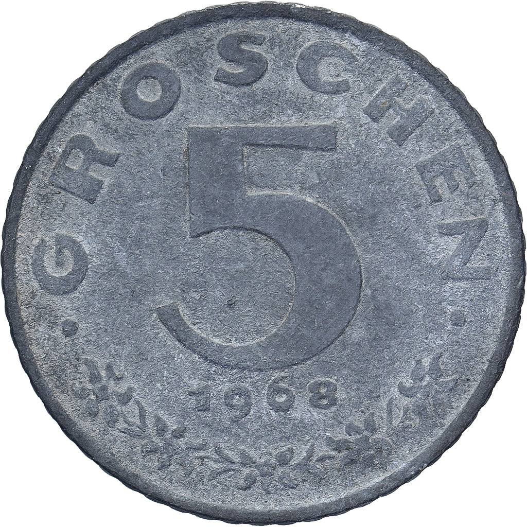 Autriche, 5 Groschen, 1968, Zinc, B+, KM:2875