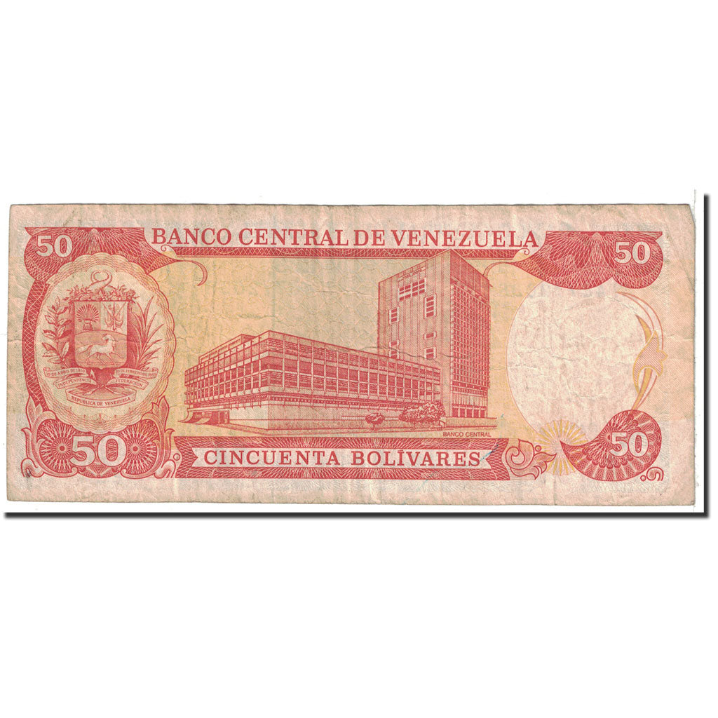 Banknote, Venezuela, 50 Bolivares, 1998, 1998-10-13, KM:65g, VF(20-25)