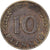 Federal Republic of Germany, 10 Pfennig, 1950, Munich, Brass Clad Steel