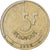 Bélgica, 5 Francs, 5 Frank, 1986, Brass Or Aluminum-Bronze, BC+, KM:163