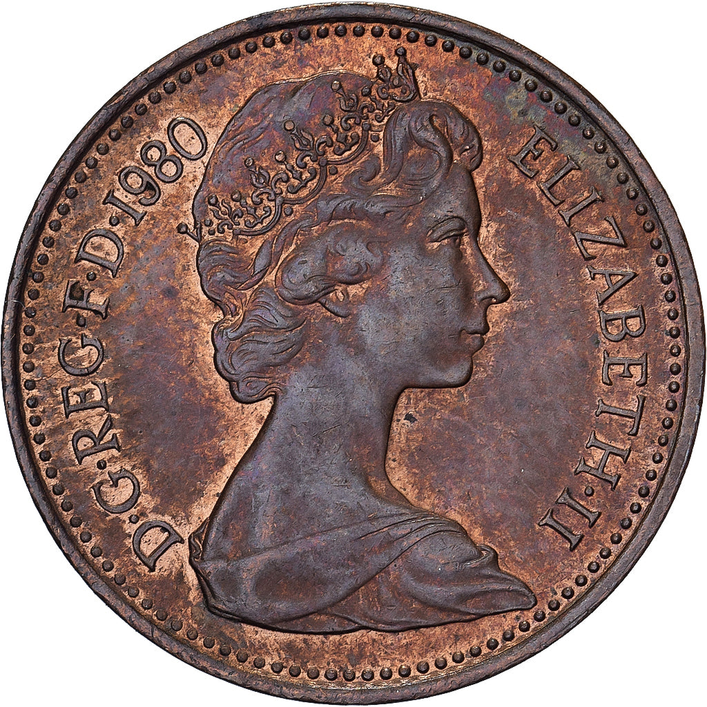Großbritannien, Elizabeth II, New Penny, 1980, Bronze, VZ, KM:915