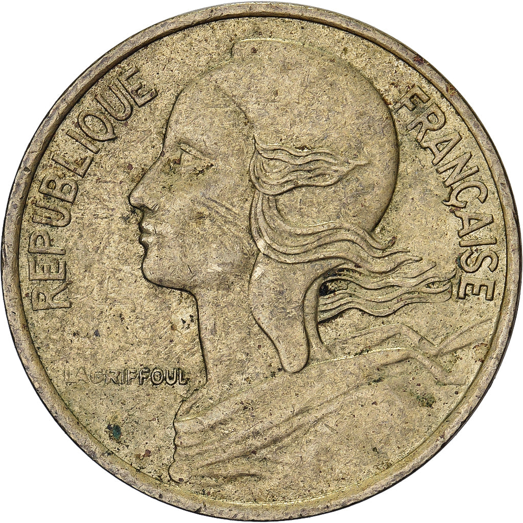 França, 5 Centimes, Marianne, 1990, Paris, Alumínio-Bronze, EF(40-45)