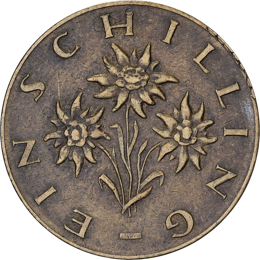 Oostenrijk, Schilling, 1959, Aluminum-Bronze, ZF, KM:2886