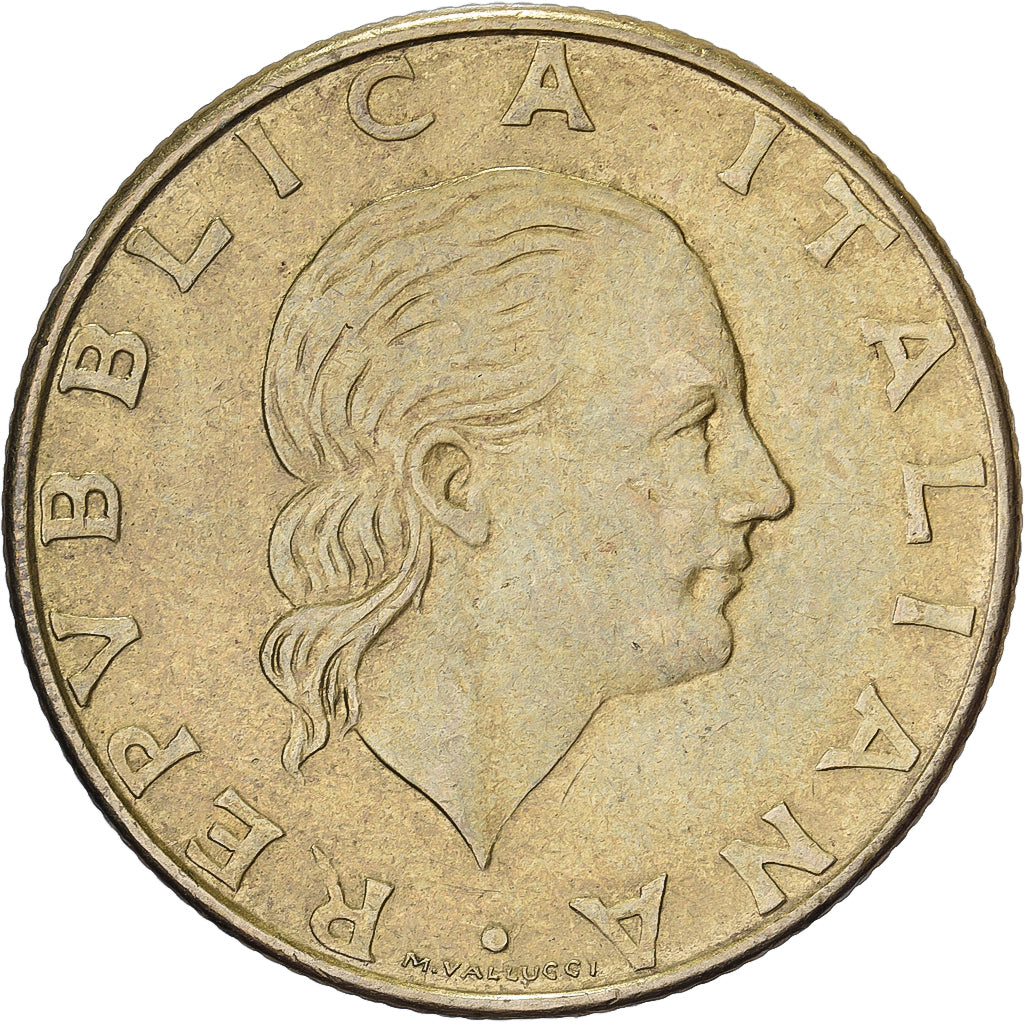 Itália, 200 Lire, 1983, Rome, Alumínio-Bronze, EF(40-45), KM:105