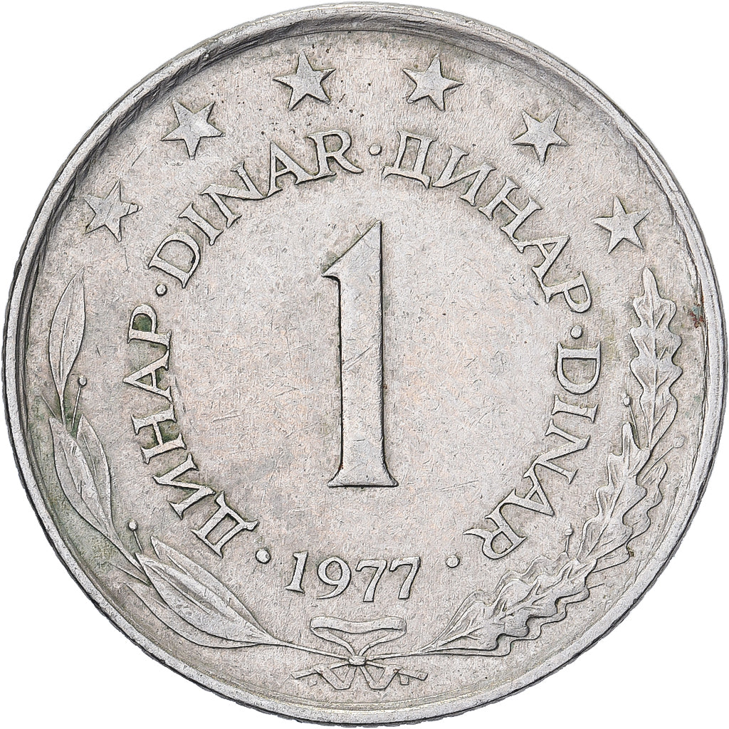 Jugoslawien, Dinar, 1977, Copper-Nickel-Zinc, SS, KM:59
