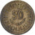 Tunisia, 50 Millim, 1960, Paris, Brass, VF(20-25), KM:308