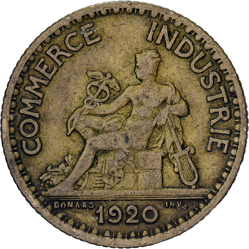 Francia, Franc, Chambre de commerce, 1920, Paris, Alluminio-bronzo, MB
