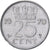 Países Bajos, Juliana, 25 Cents, 1970, Níquel, MBC, KM:183