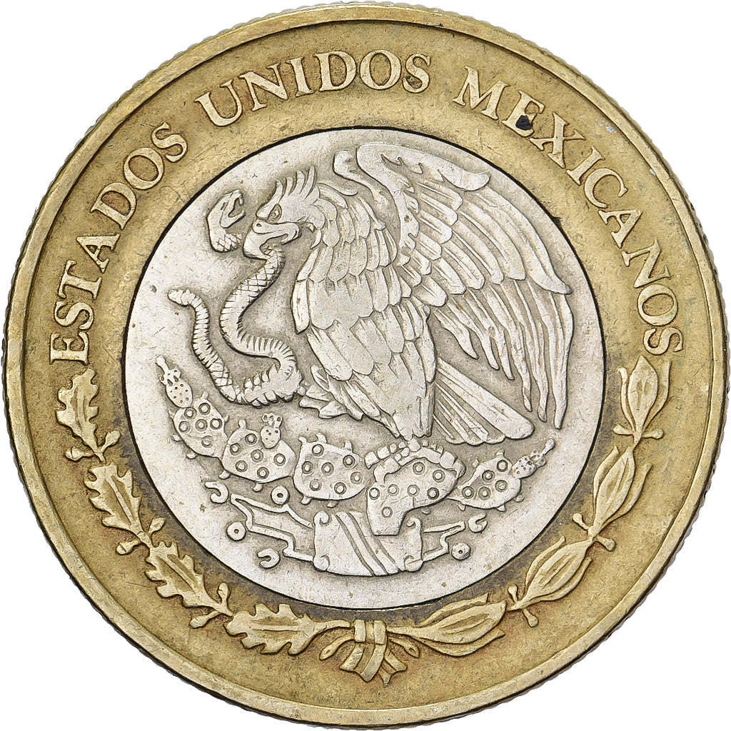 Mexico, 10 Pesos, 2005, Mexico City, Bi-Metallic, ZF, KM:616