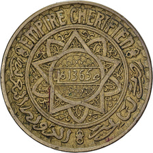 Morocco, Mohammed V, 5 Francs, 1365, Paris, Aluminum-Bronze, EF(40-45), KM:43