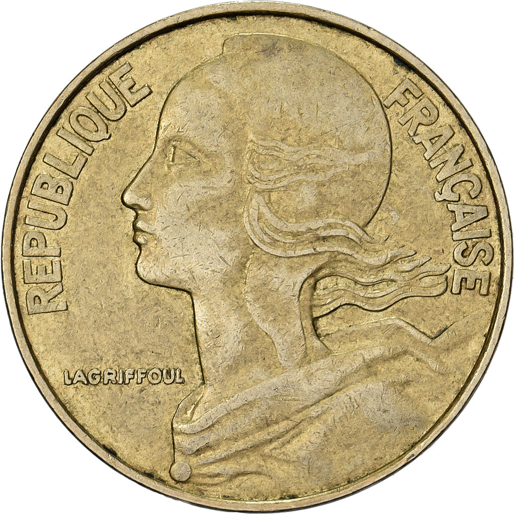 Frankreich, 20 Centimes, Marianne, 1989, Paris, Aluminum-Bronze, SS