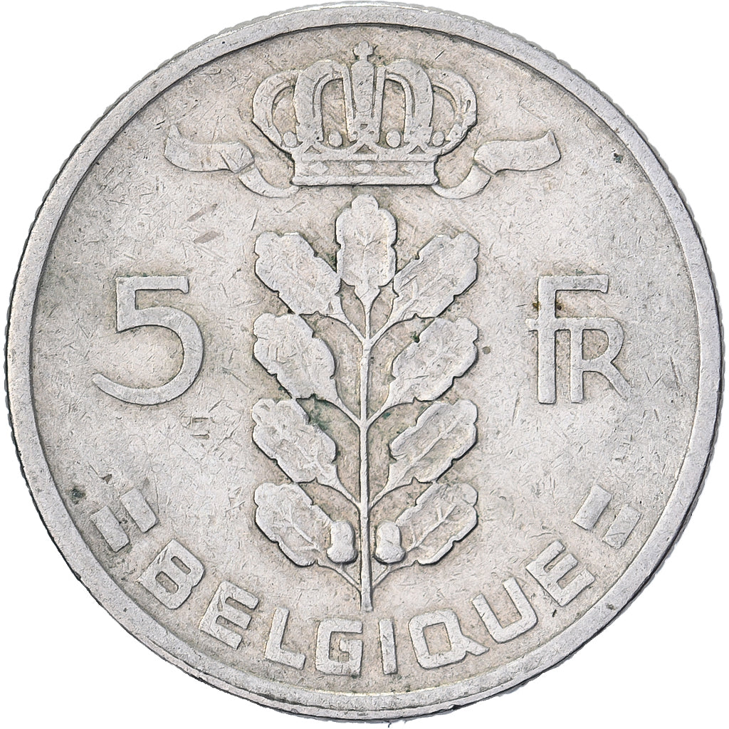 Bélgica, 5 Francs, 5 Frank, 1948, Cobre-níquel, VF(30-35), KM:134.1