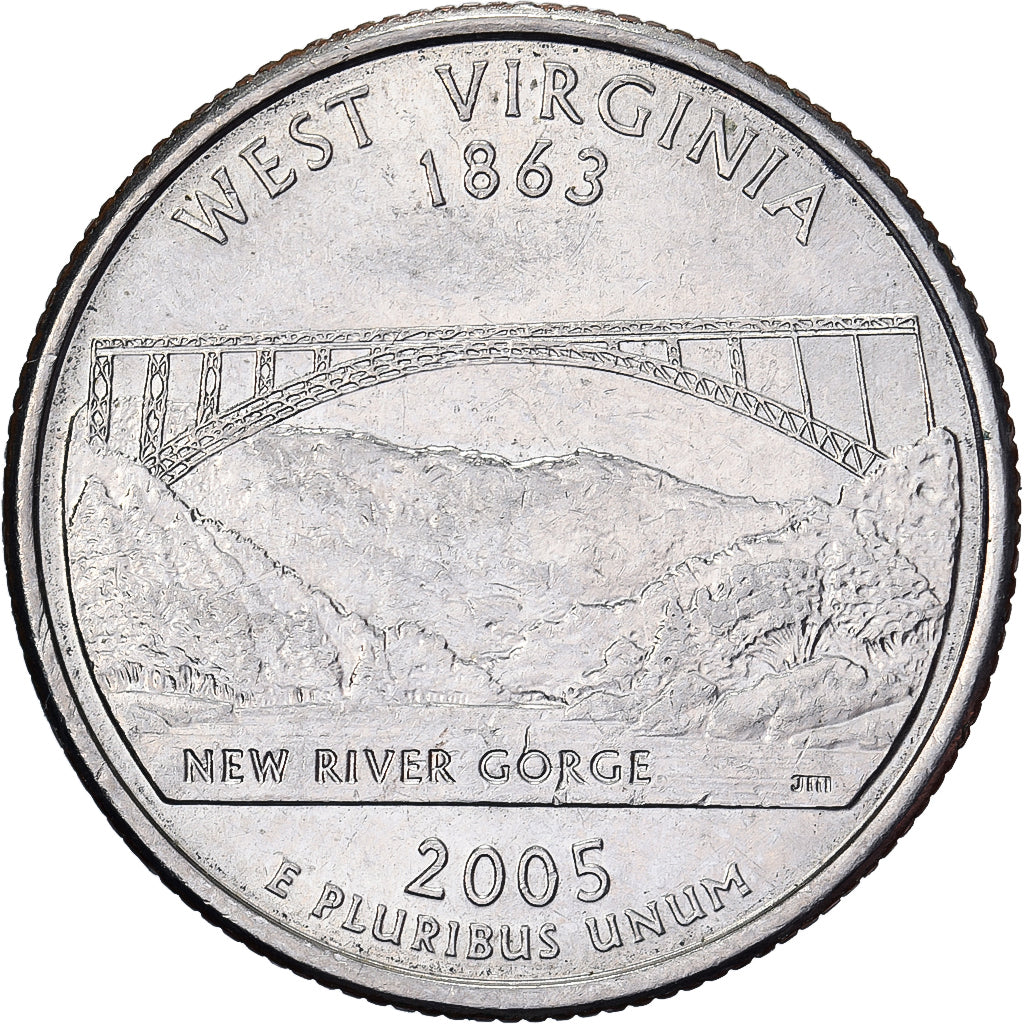 Verenigde Staten, quarter dollar, West Virginia, 2005, Philadelphia
