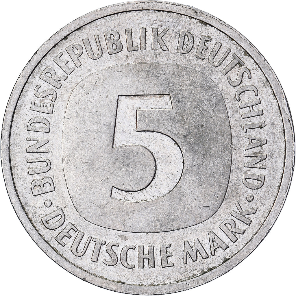 Federal Republic of Germany, 5 Mark, 1988, Karlsruhe, Copper-Nickel Clad Nickel