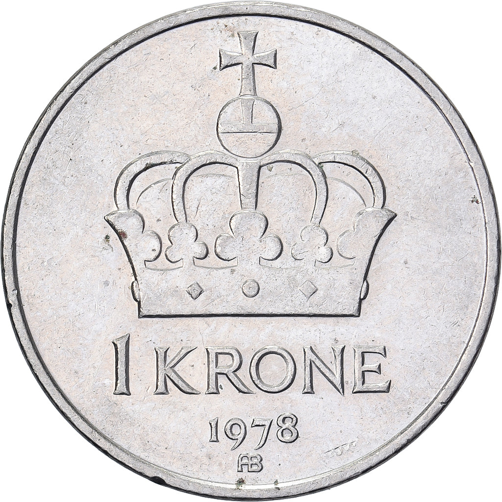 Norway, Olav V, Krone, 1978, Copper-nickel, EF(40-45), KM:419