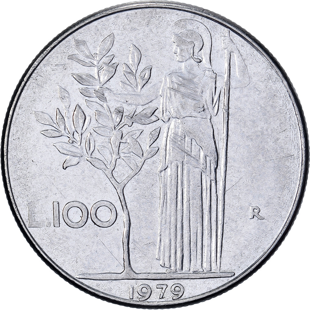 Italie, 100 Lire, 1979, Rome, Acier inoxydable, TTB, KM:96.1