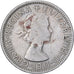 Wielka Brytania, Elizabeth II, Florin, Two Shillings, 1961, Miedź-Nikiel