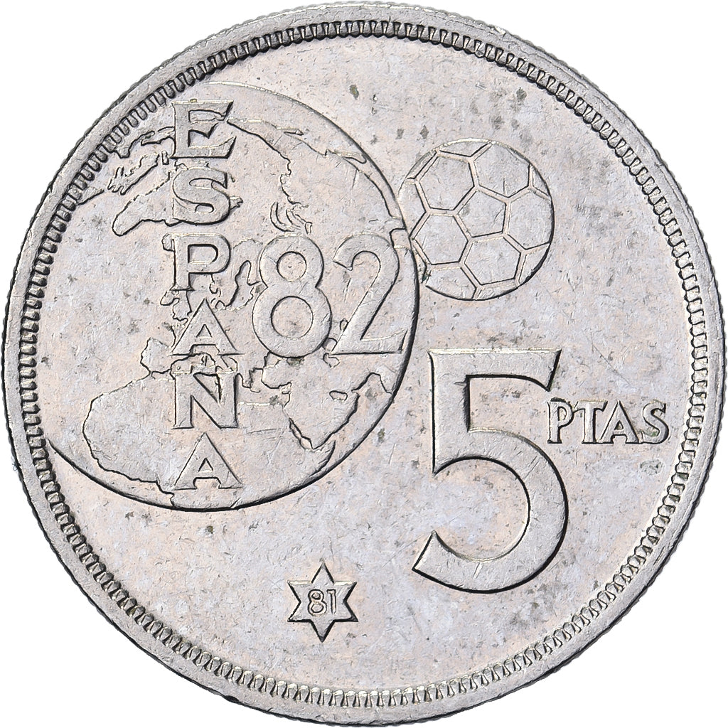 Espagne, Juan Carlos I, 5 Pesetas, 1981, Cupro-nickel, TTB, KM:817