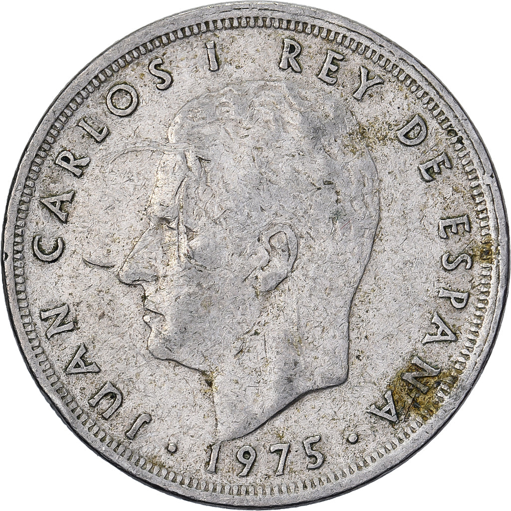 Espanha, Juan Carlos I, 5 Pesetas, 1979, Cobre-níquel, VF(30-35), KM:807