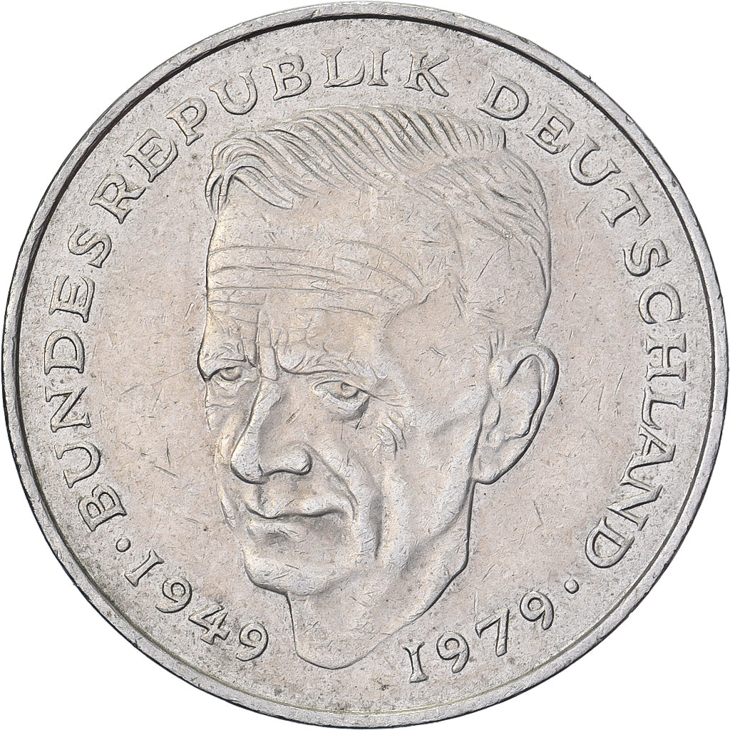 Federal Republic of Germany, 2 Mark, 1987, Hambourg, Copper-Nickel Clad Nickel
