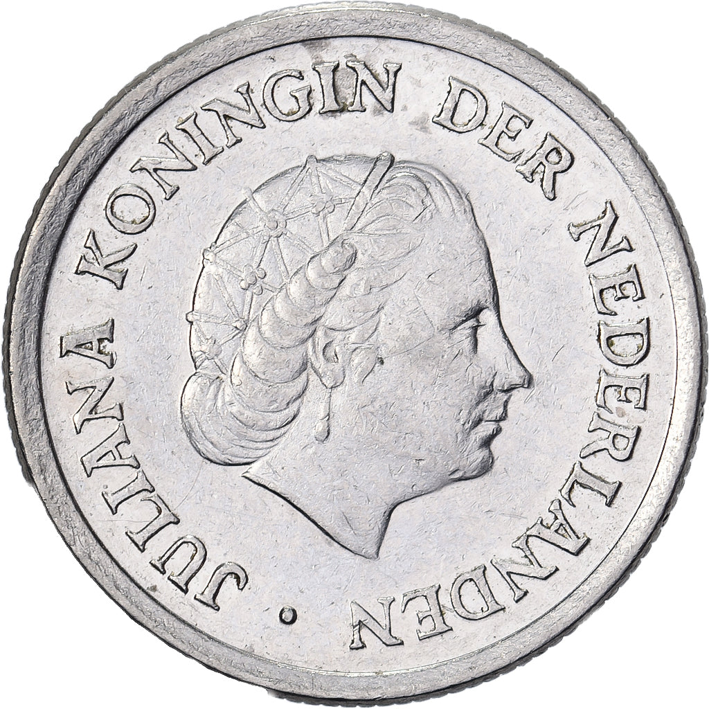 Netherlands, Juliana, 25 Cents, 1980, Nickel, AU(50-53), KM:183