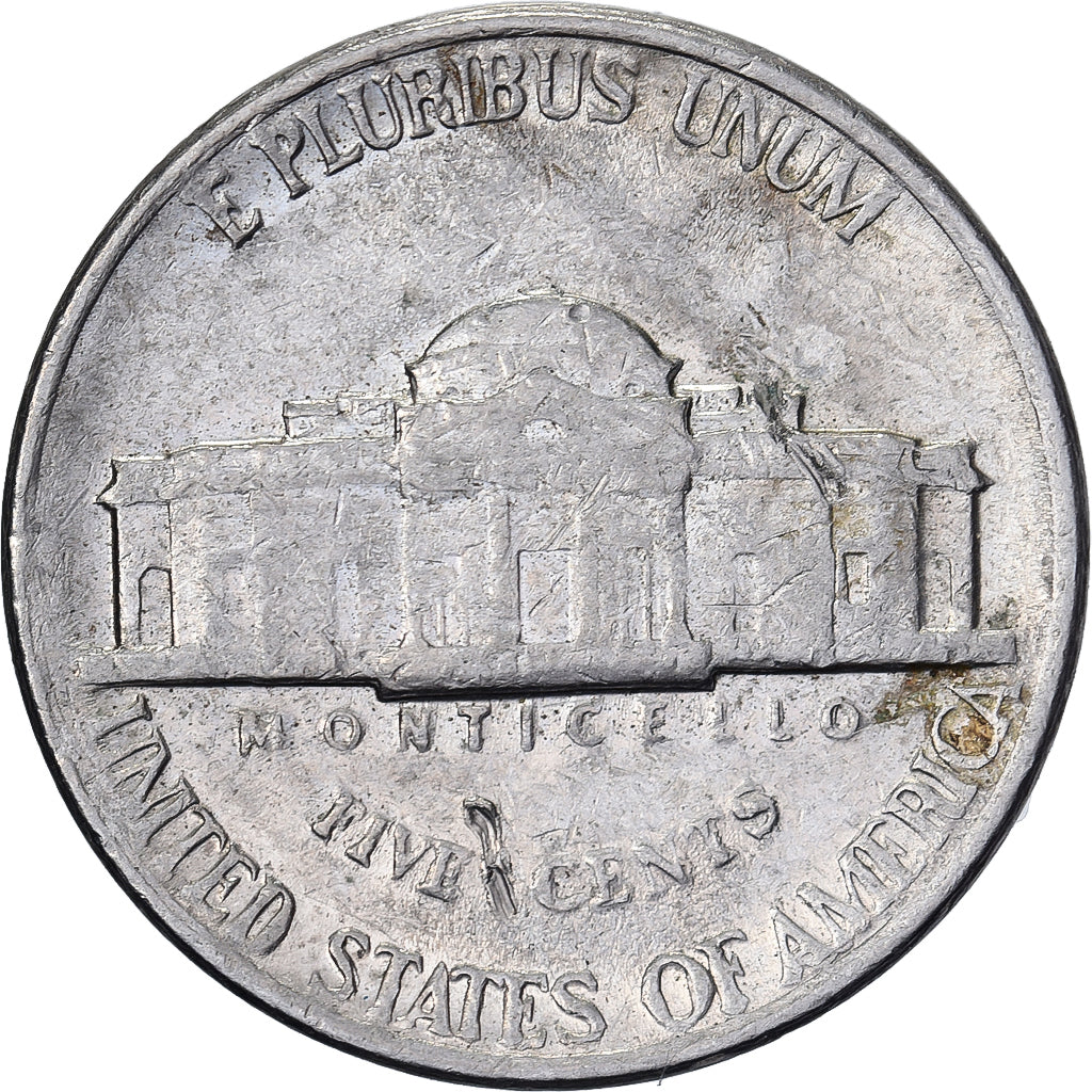 États-Unis, 5 Cents, Jefferson Nickel, 1988, U.S. Mint, Cupro-nickel, TTB