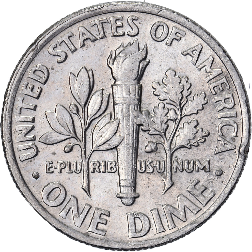 États-Unis, Dime, Roosevelt Dime, 1987, U.S. Mint, Cupronickel plaqué cuivre
