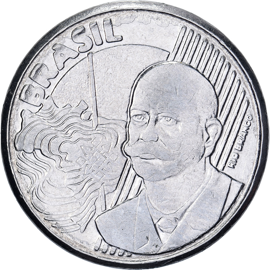 Brazylia, 50 Centavos, 2003, Stal nierdzewna, EF(40-45), KM:651a