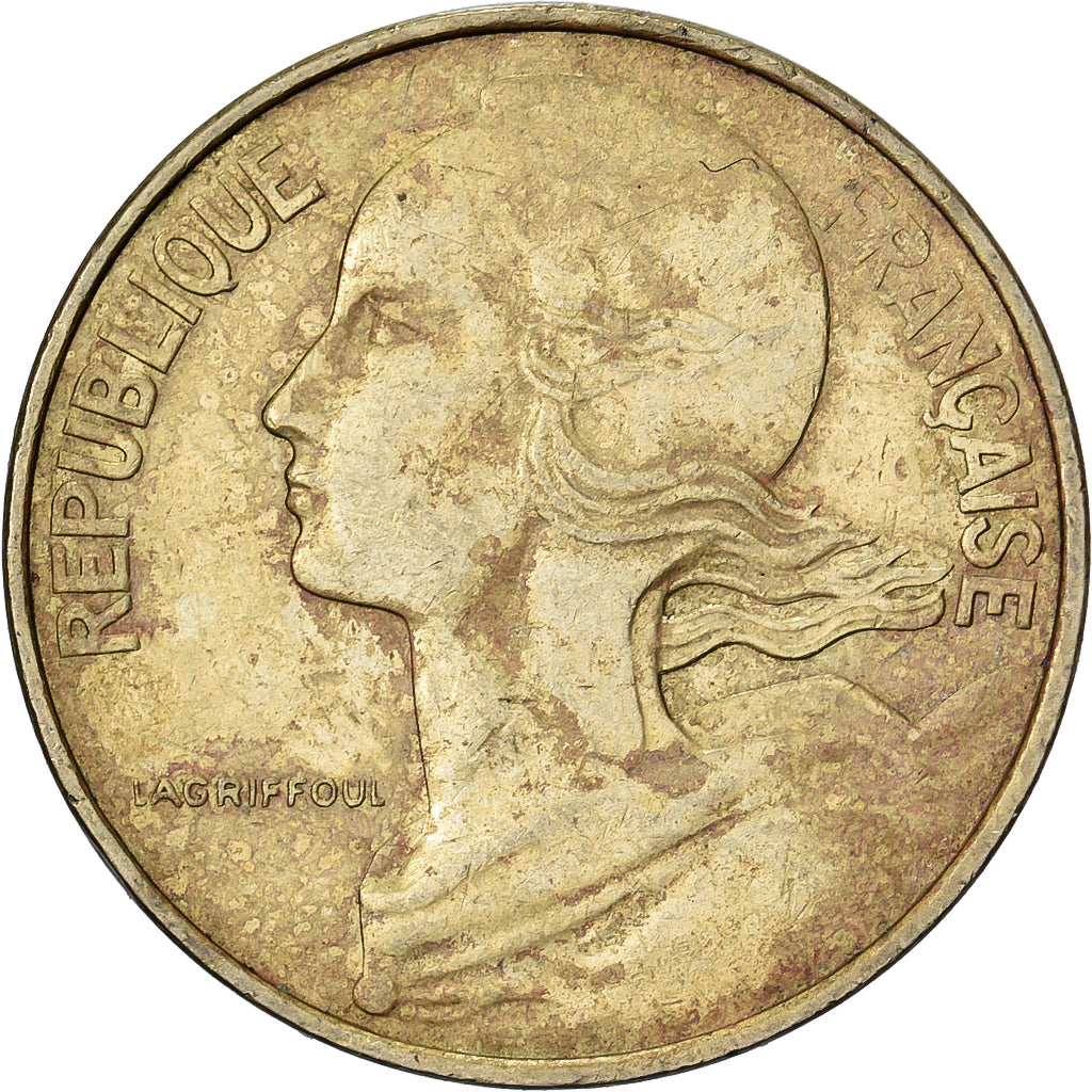 Frankreich, 10 Centimes, Marianne, 1980, Paris, Aluminum-Bronze, S+