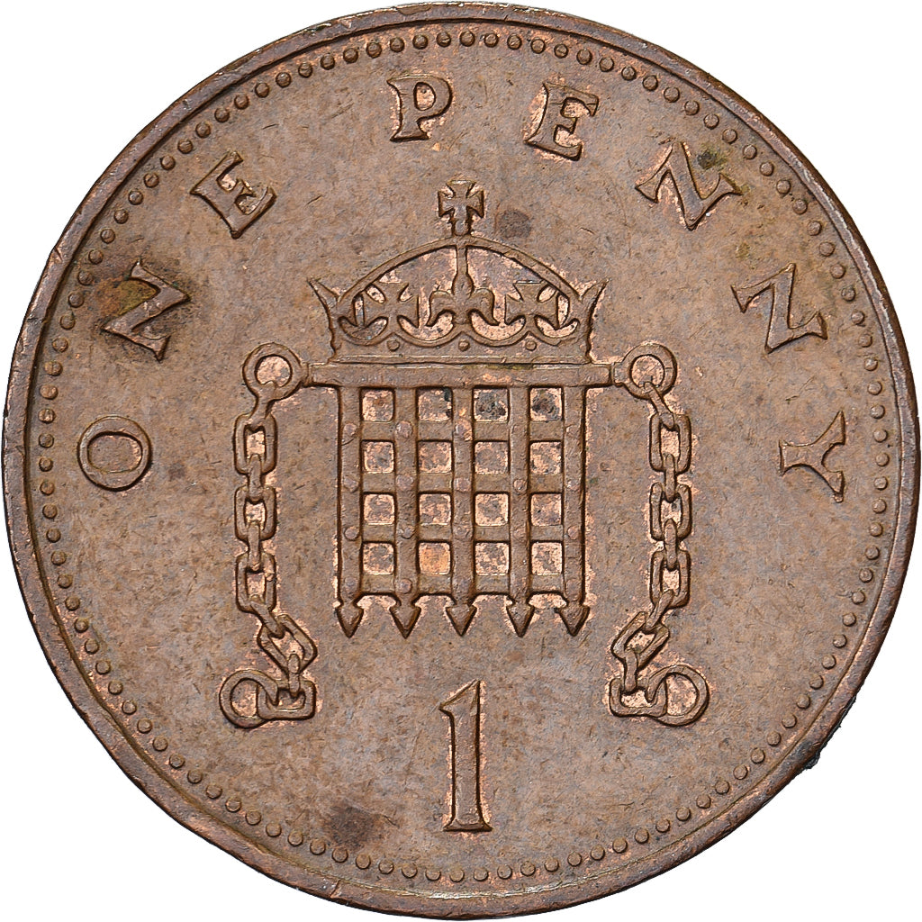 Wielka Brytania, Elizabeth II, Penny, 1988, Brązowy, EF(40-45), KM:935