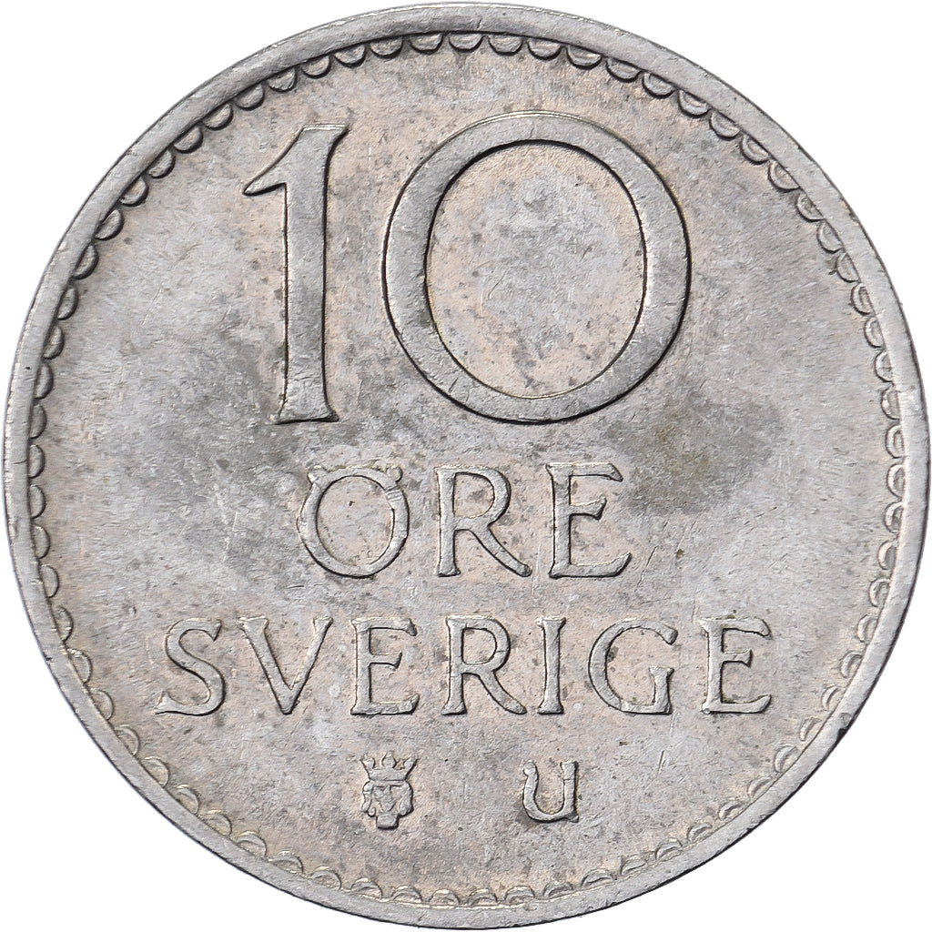 Suède, Gustaf VI, 10 Öre, 1965, Cupro-nickel, TTB+, KM:835