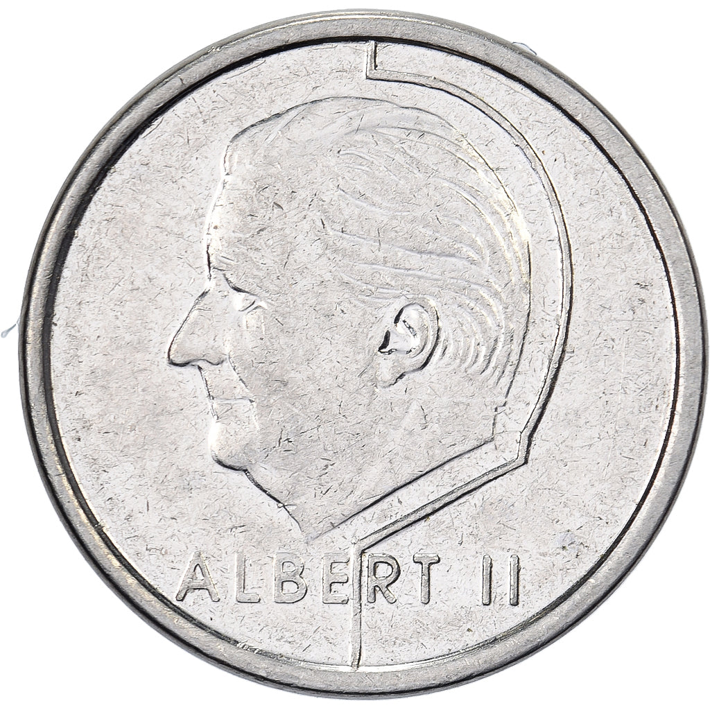 Belgium, Albert II, Franc, 1997, Nickel Plated Iron, EF(40-45), KM:188